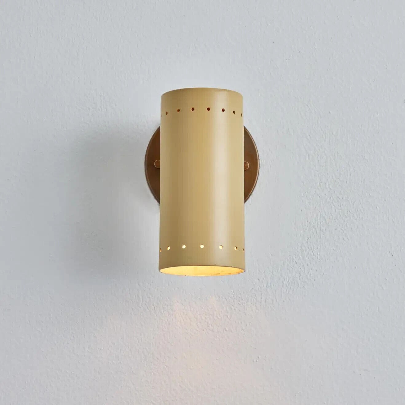 New Handmade Beige Color And Brass/Metal Wall Light Perfect Fit For Any Room