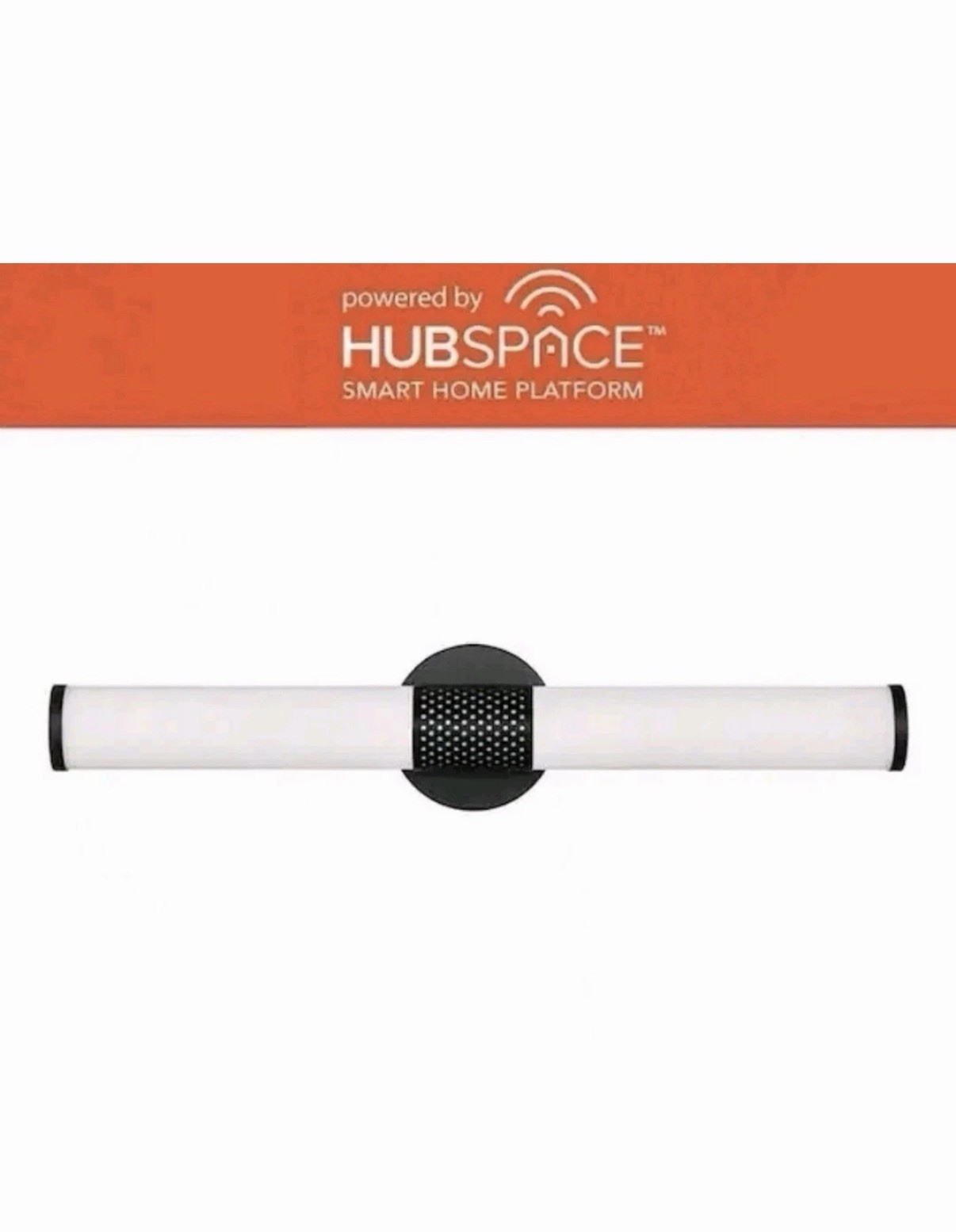 NEW Hampton Bay PENROSE 24 in. SMART Matte Black Perforated LED Vanity Light