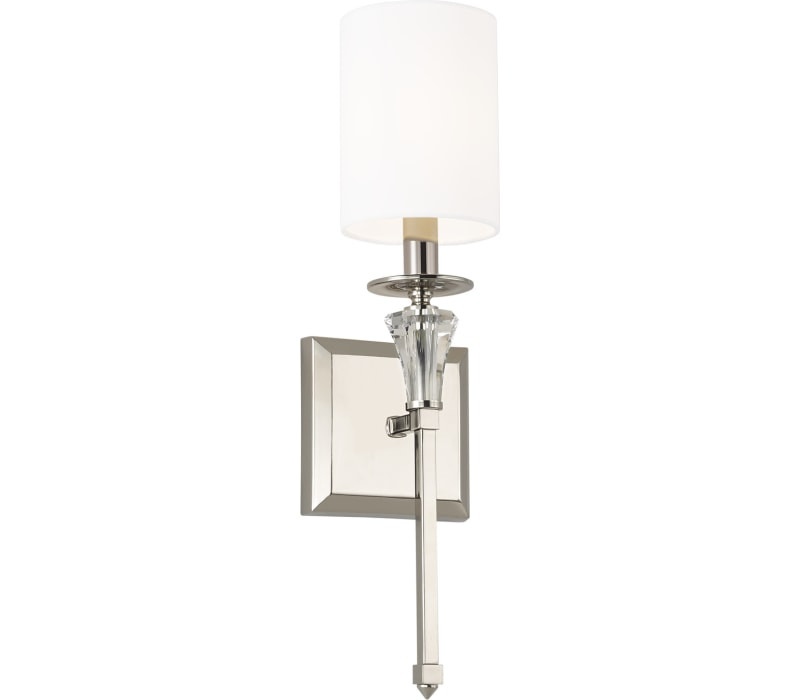 Capital 641811PN-700 Laurent Wall Sconce, 1-Light 60 Watts, Polished Nickel
