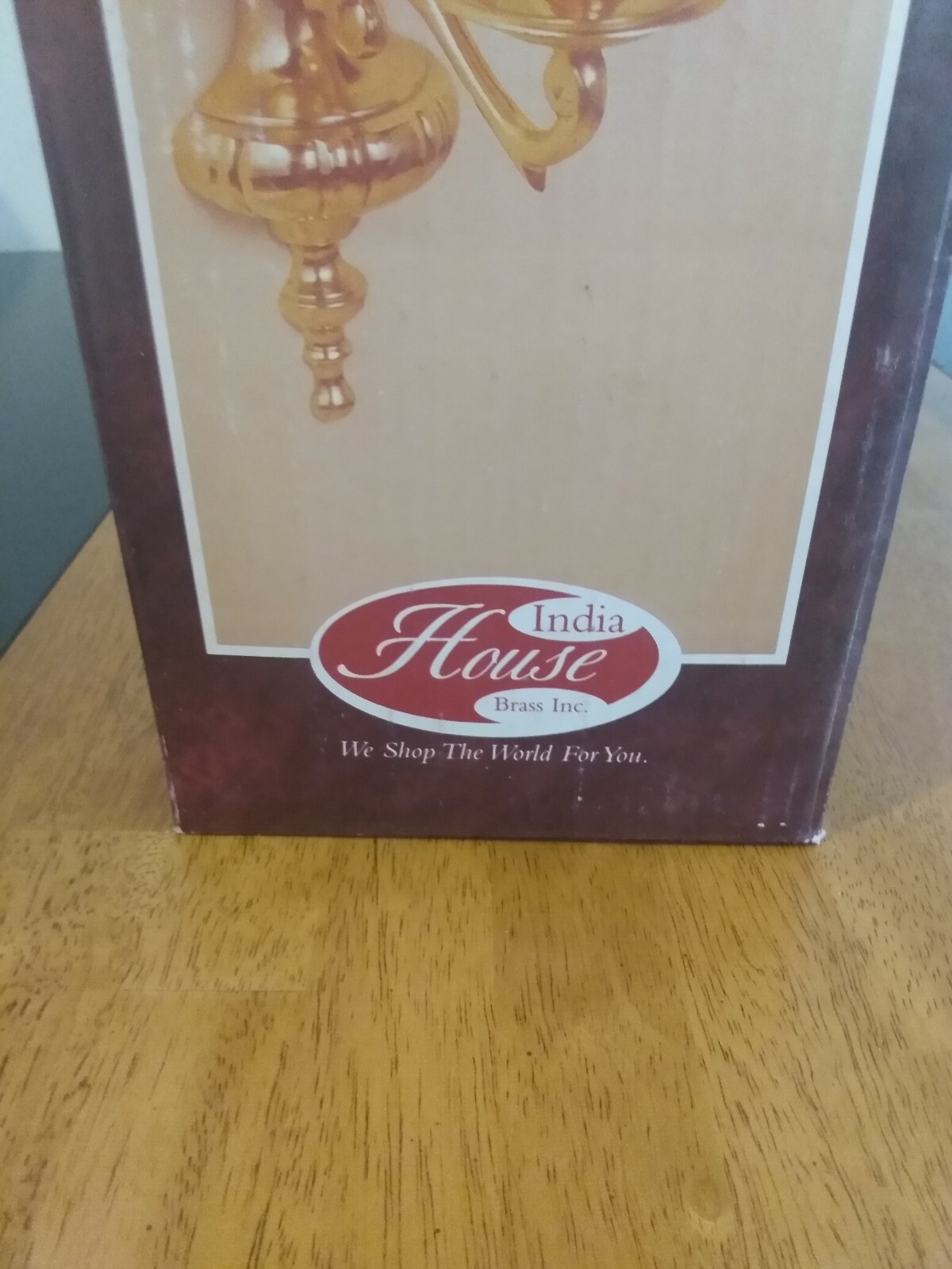 lot of 2 India House Romance Brass Wall Sconce/Candle Holder new in box