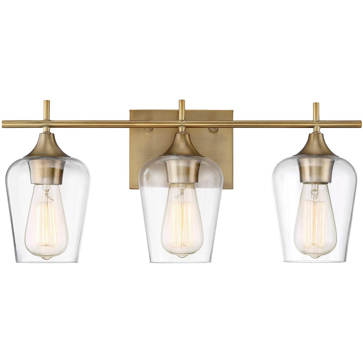 Savoy House Lighting 8-4030-3-322 Octave Bathroom Vanity Light Warm Brass