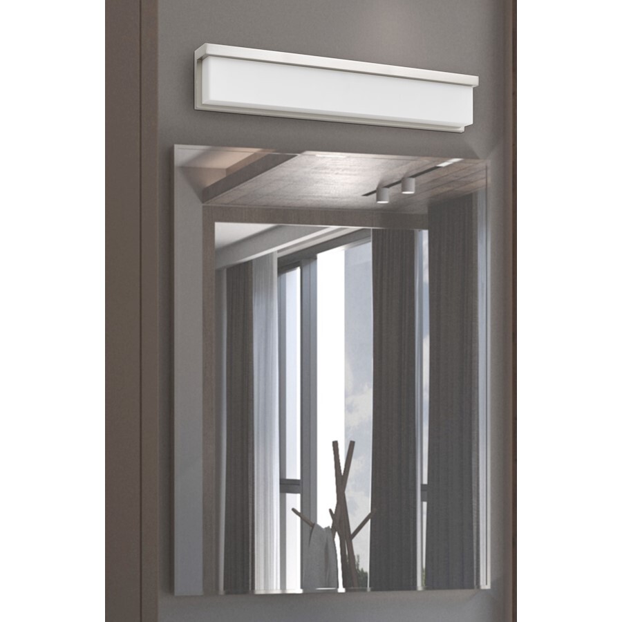 Cal Lighting Almeria Metal LED 26″ Vanity, Acrylic Shade, Steel – LA-8035-26