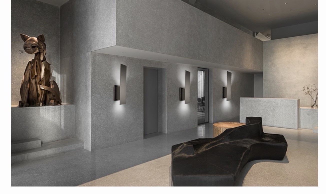 Edwarmlux Indoor Wall Sconces, Modern Lights, Up and 2 Pack, Matt Black