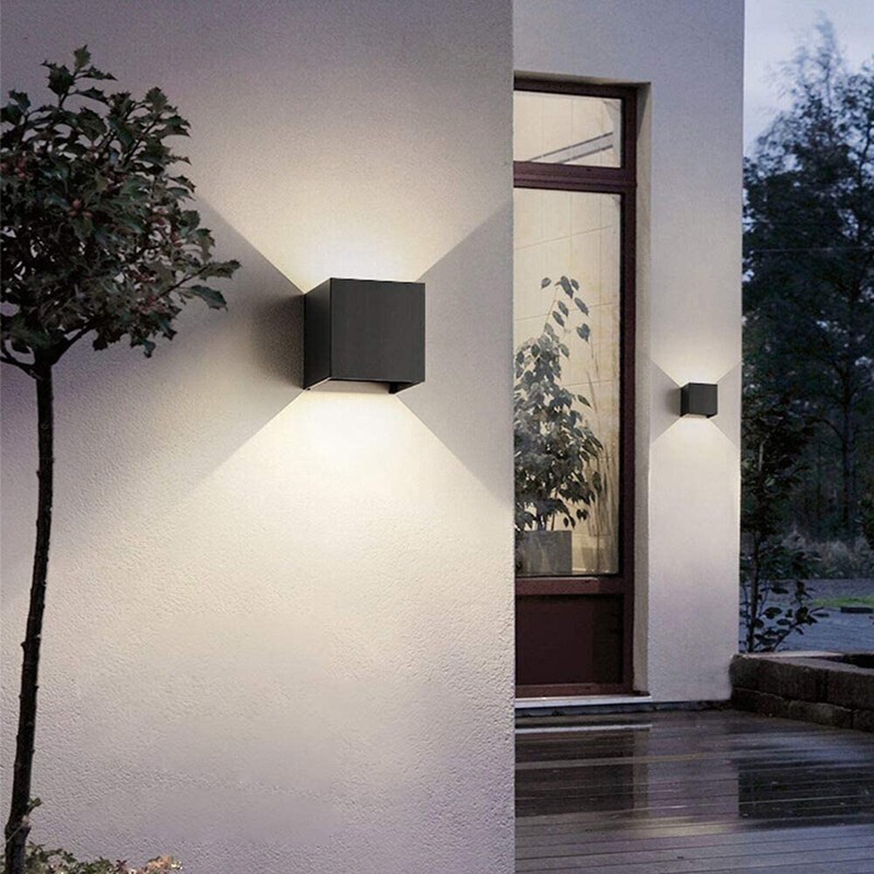 G9 Replaceable Bulb Square LED Wall Lamp 3000k Warm White Indoor Outdoor Lights